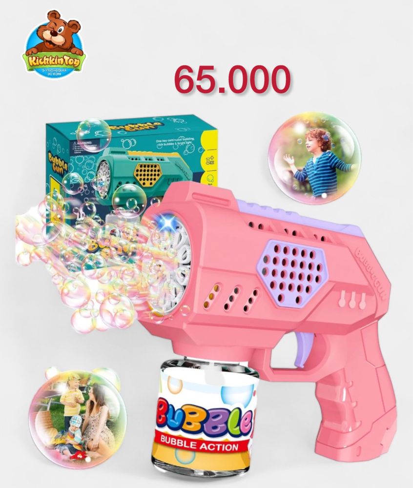 Bubble gun mini pufak purkovchi blaster