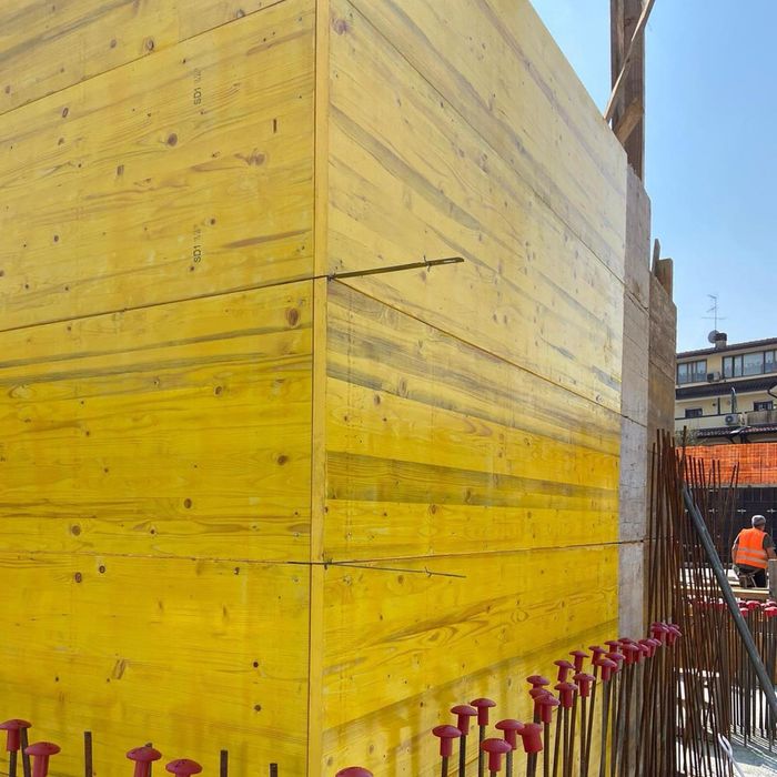Placa galbena, cofraje , placa tip doka, panei paneli lana cofrag tego