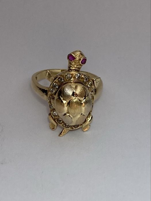 Inel aur 18kt.Turtle