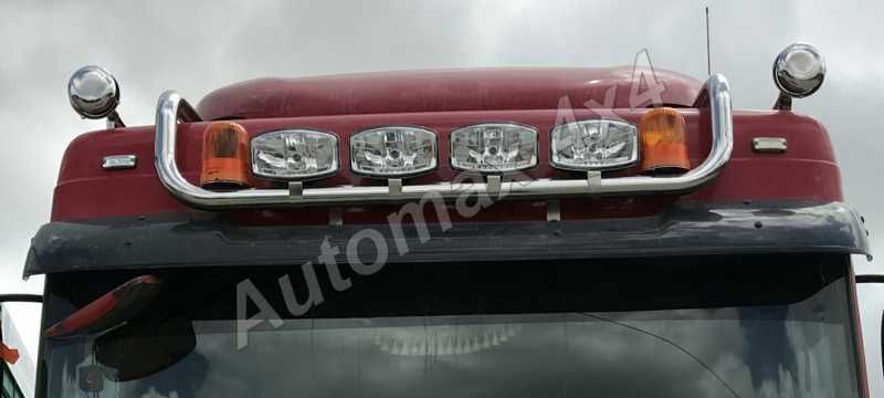 Bullbar, bara inox, suport proiectoare plafon DAF XF 95, DAF XF 105