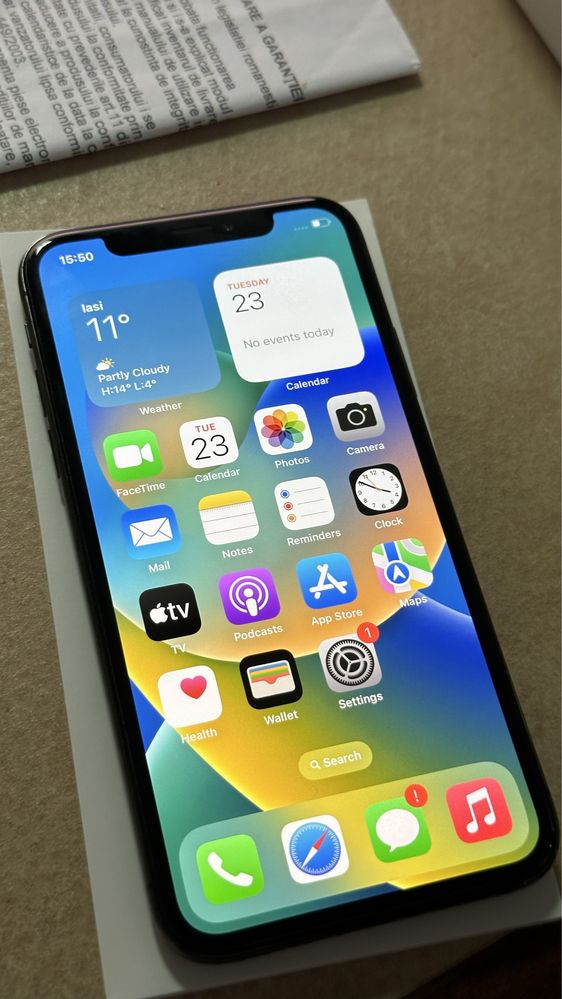 Iphone X 64G negru