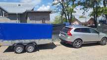 Vand remorca cu 1 axa sau 2 axe 750 kg noua, in Jud Galati