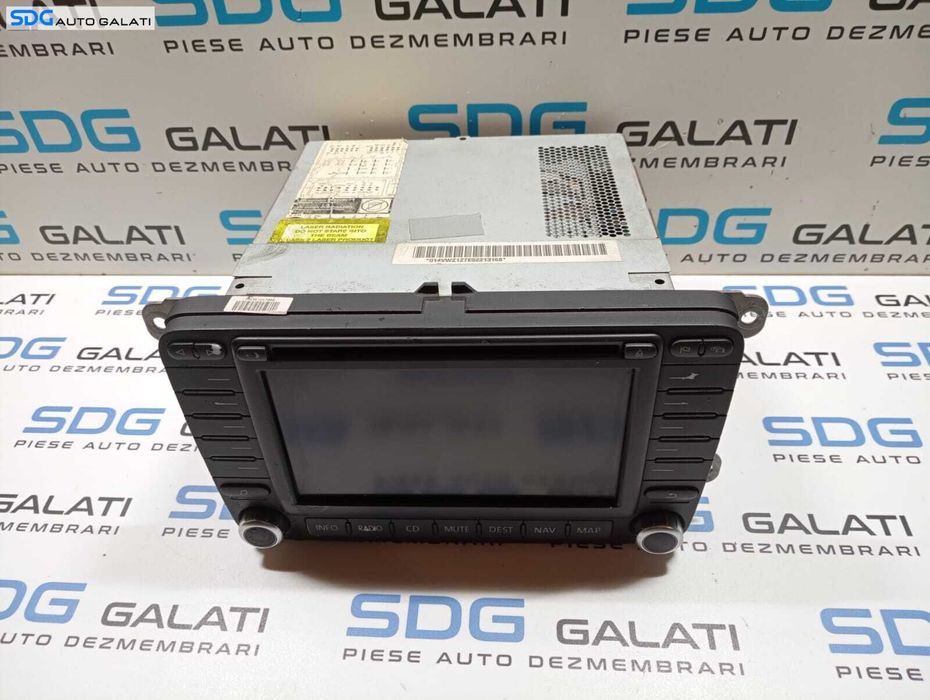 Radio CD DVD Player Navigație GPS Volkswagen Golf 5 2004 - 2008 Cod 1K0035198A 7612002015 [M3793]
