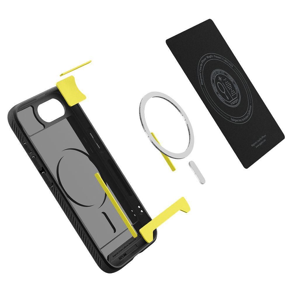 Spigen rugged armor mag magsafe калъф за iphone 16e - matte black