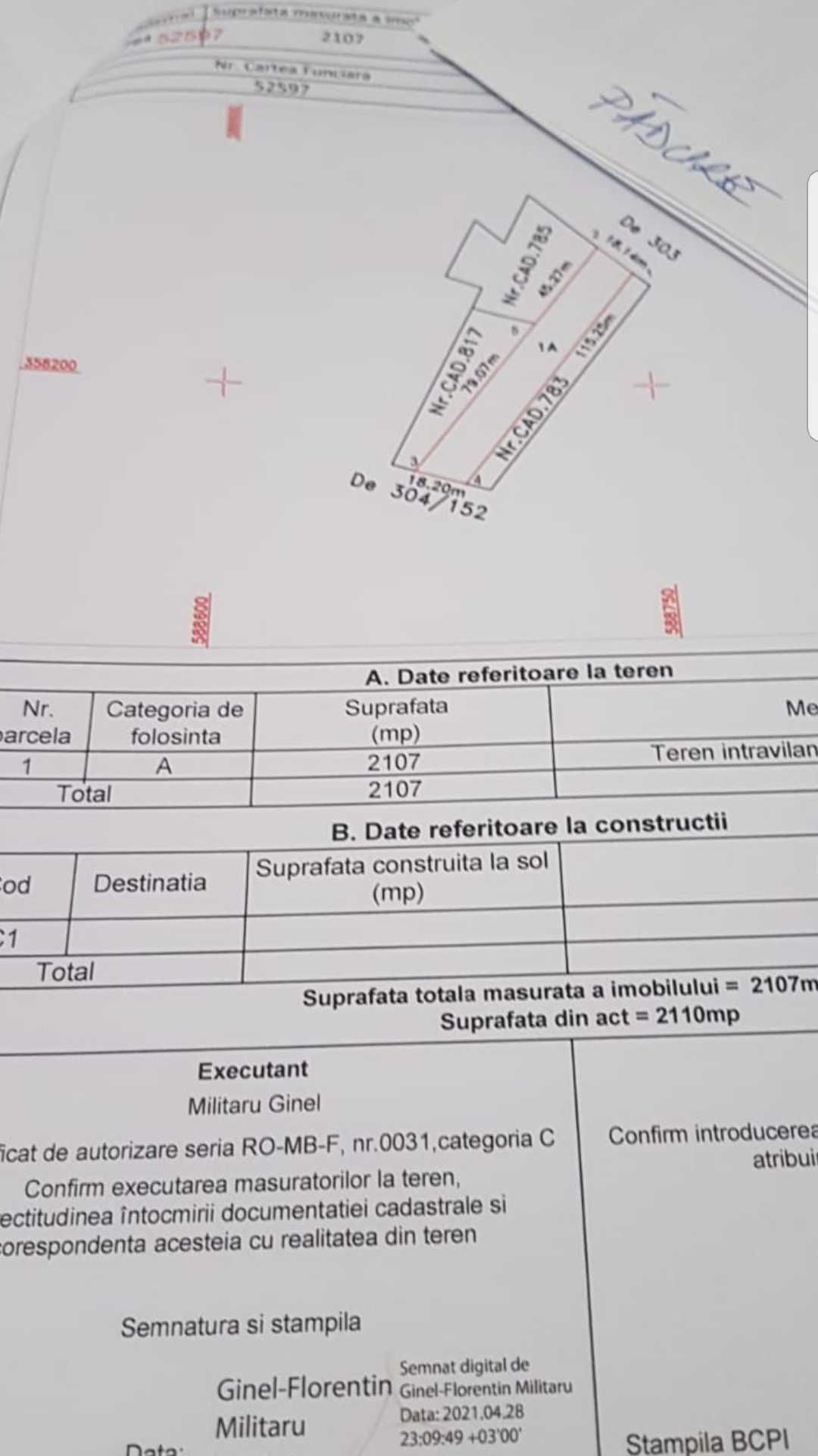 2 Terenuri intravilane - lotizabile (1 Ha + 4,050 mp)