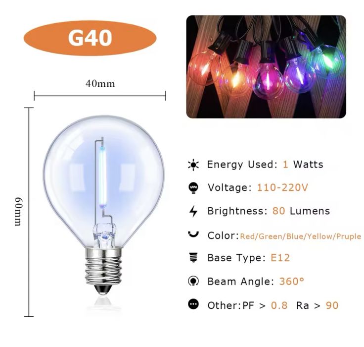 Ghirlanda luminoasa LED color exterior / interior terase 15m /25 bec