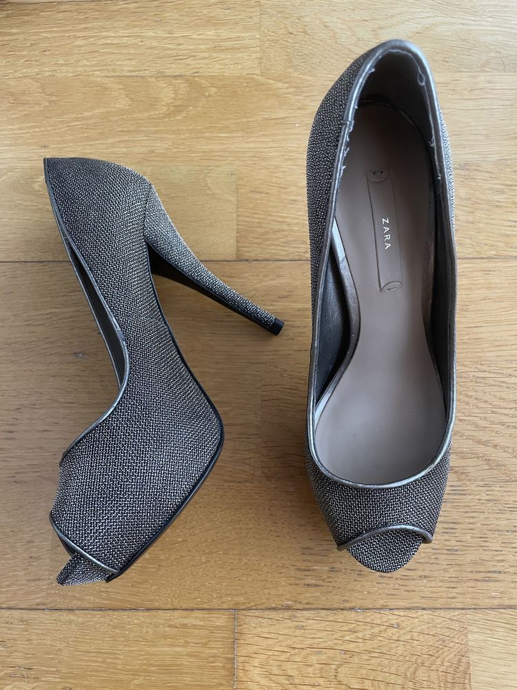 Pantofi cu toc, platforma Zara 3 modele
