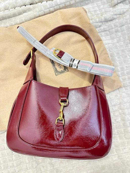 Налична чанта GUCCI 1961 Jackie в червен лак