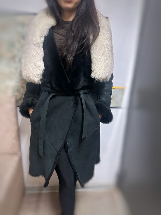 Palton cojoc  din blana de miel A&A vesa