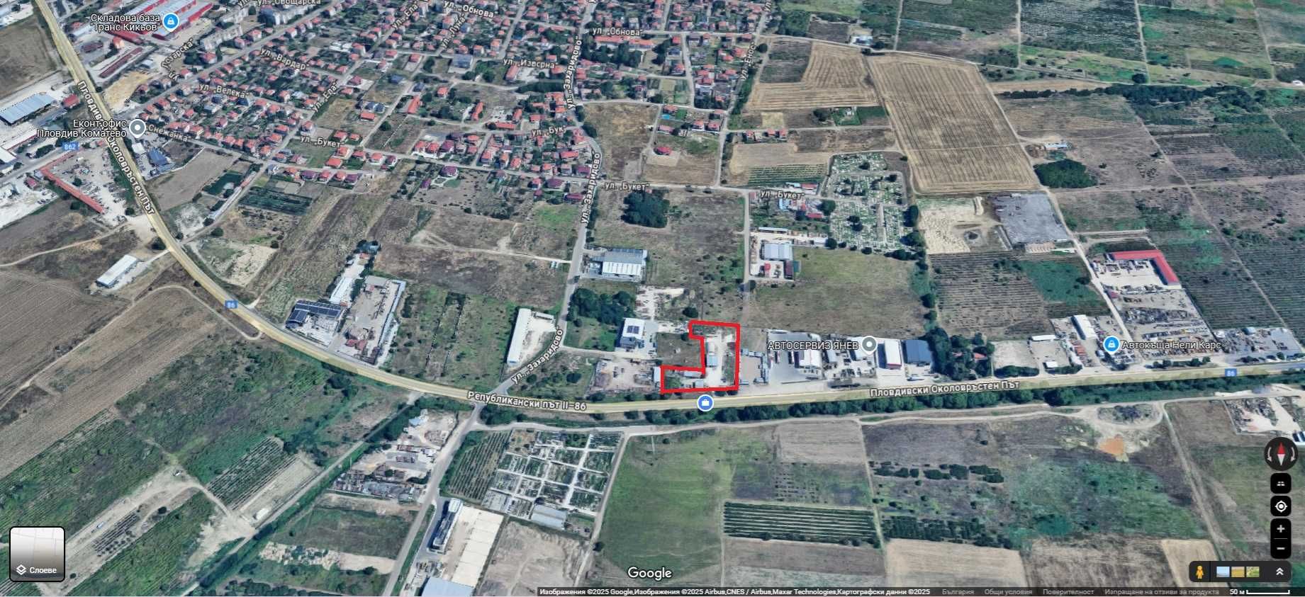 Продава ПАРЦЕЛ
град Пловдив, Коматево