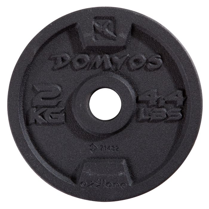 Set 1 ganteră bodybuilding 10 kg - No - produs resigilat Decathlon