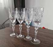 Pahare CRISTAL Sampanie Vintage / Pocal / Stare Ca Noi