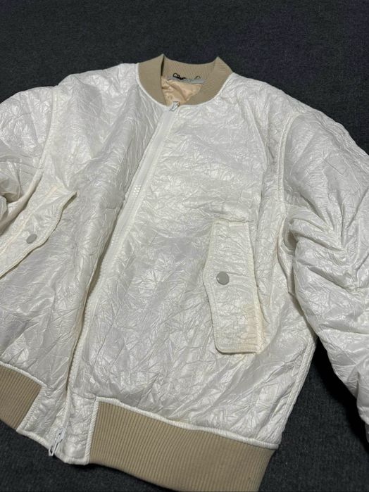 Geaca / Jacheta Bomber Dries Van Noten alba