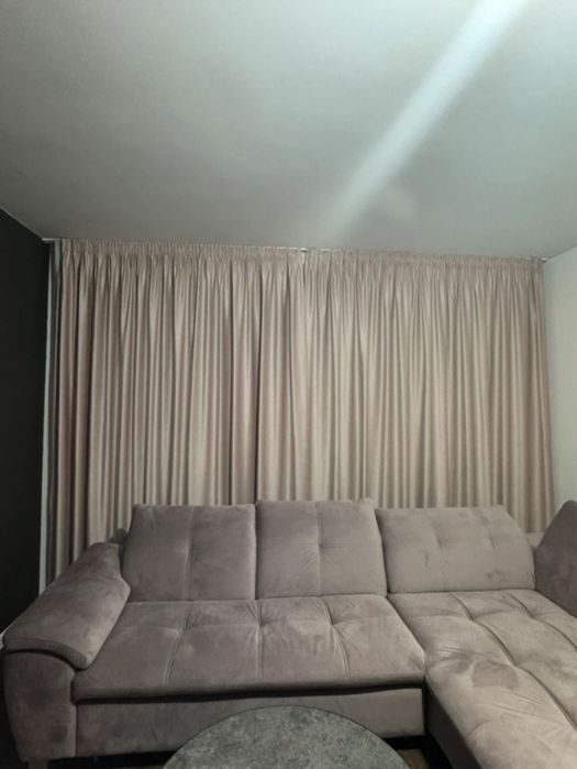 Draperii Catifea roz prafuit