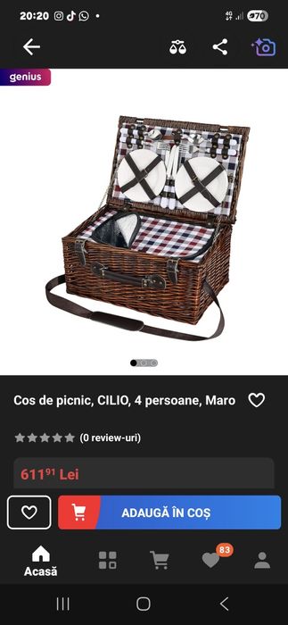 Coșuleț set picnic