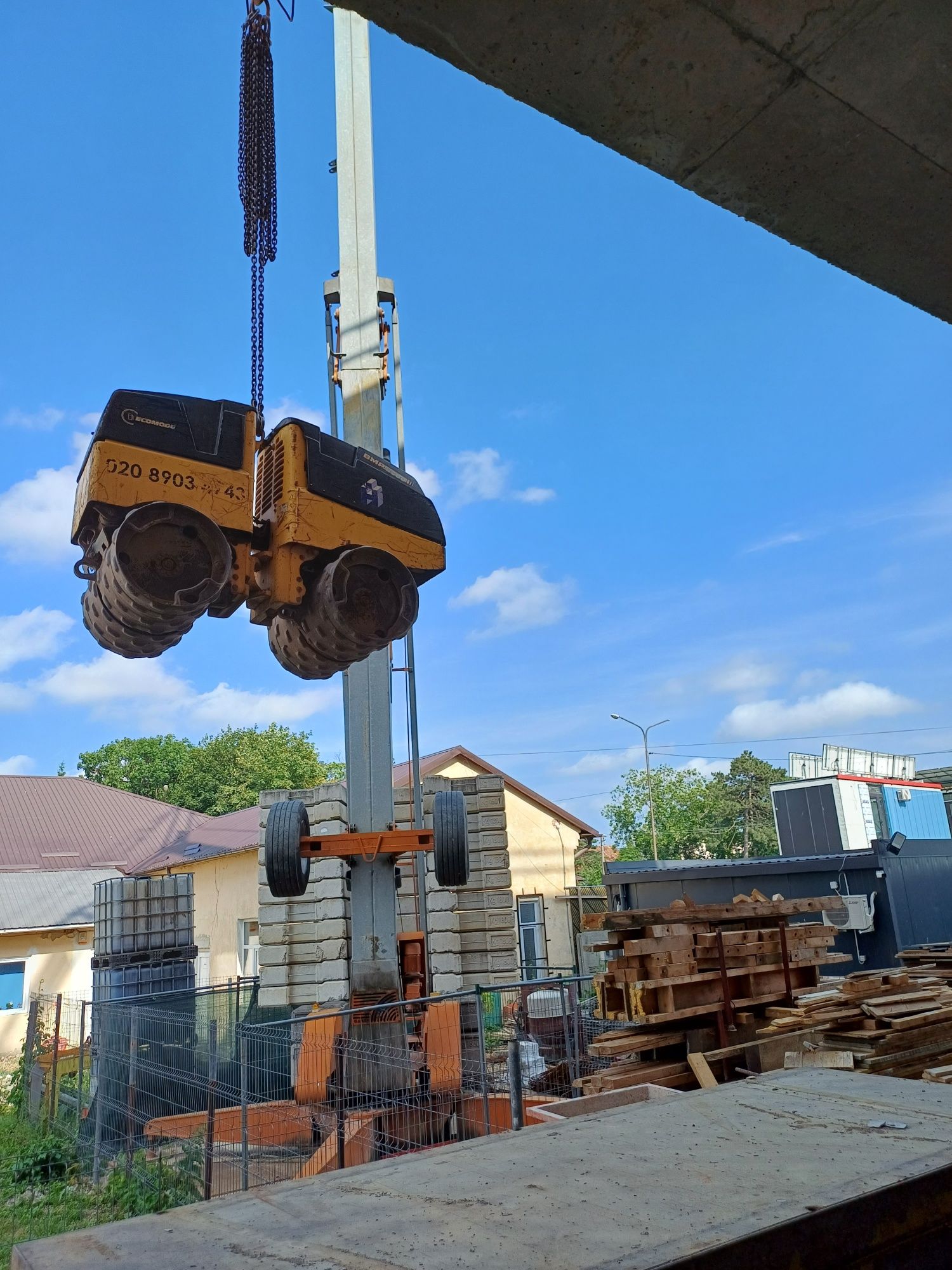 Cilindru compactor bomag, cu telecomanda