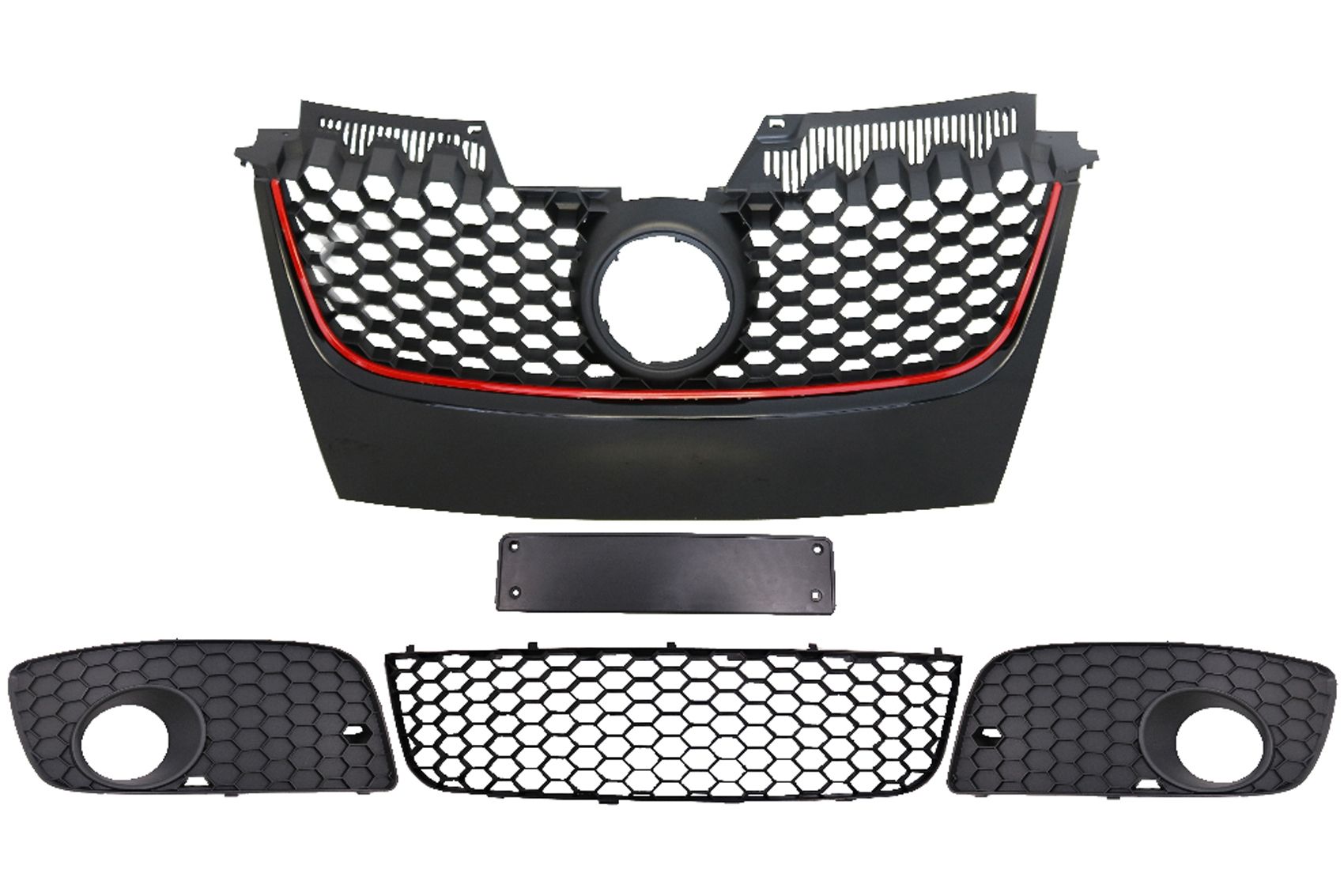 Accesorii Grile Bara fata GTI Look VW Golf 5 V (2003-2007)