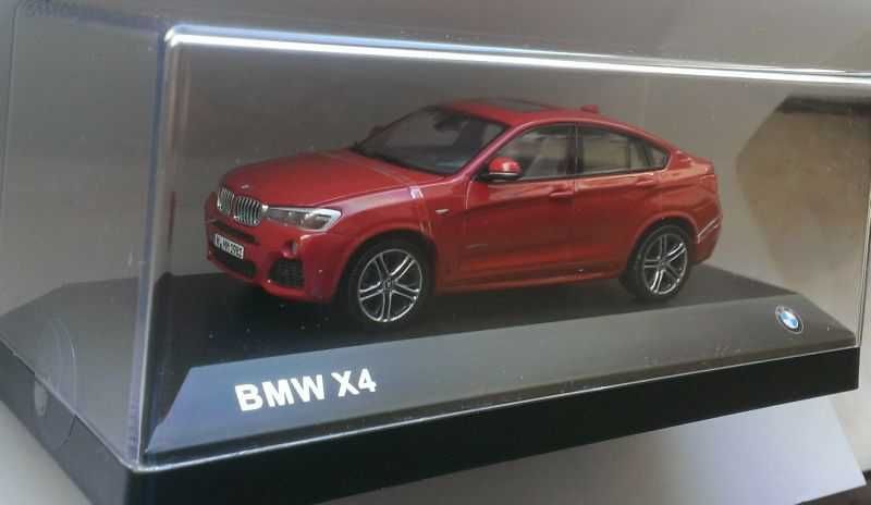 Macheta BMW X4 F26 2015 rosu - Herpa 1/43 noua