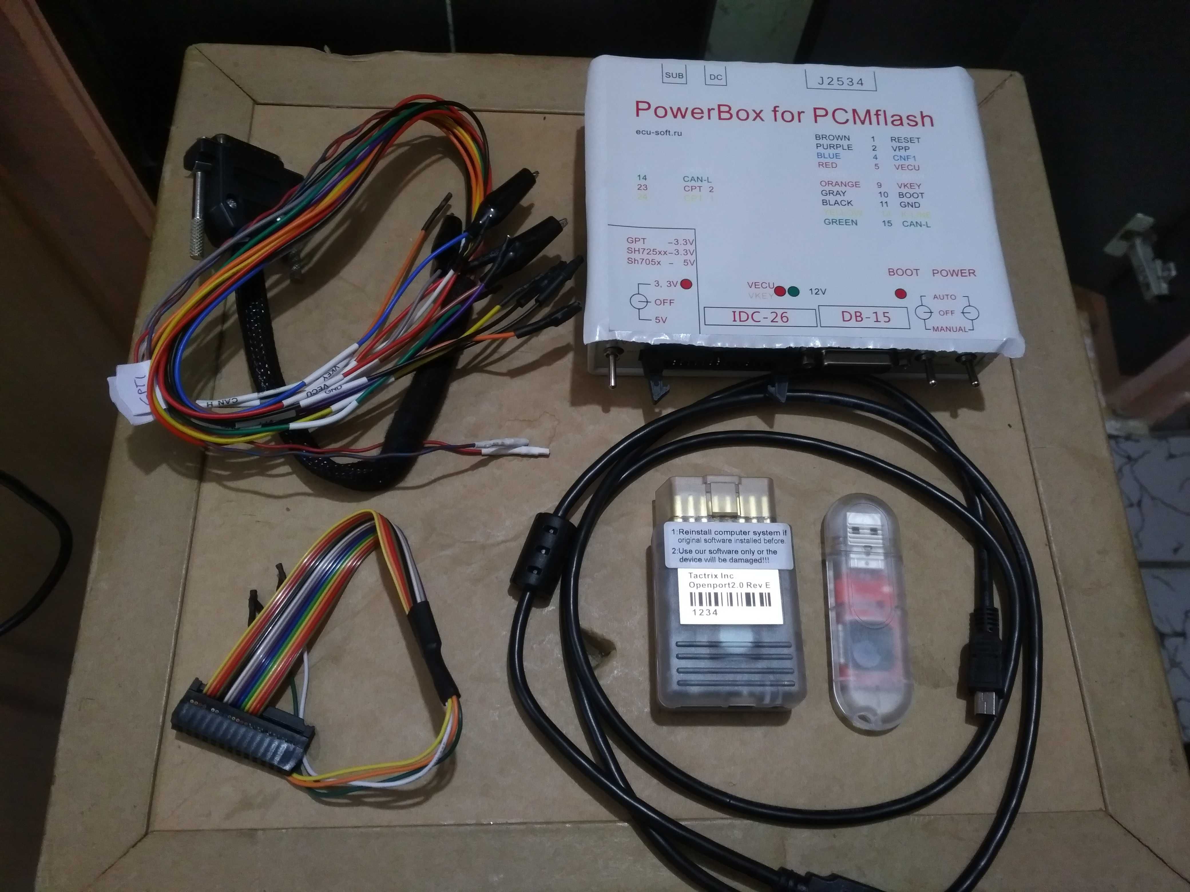 POWERBOX pt PcmTuner 1.2.5 PcmFlash 1.2.0 Tactrix Openport  OBD  BOOT