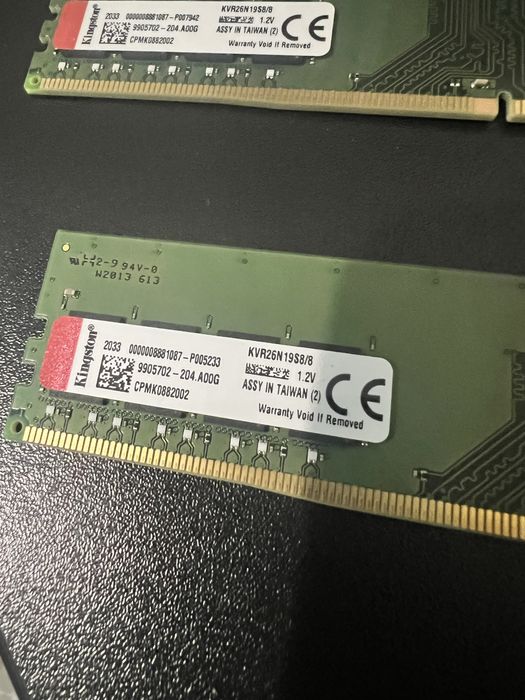 ОЗУ DDR4  16гб kingston