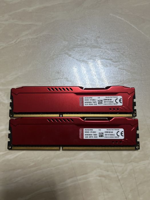 Hyperx rury ddr3 8 gb по 2