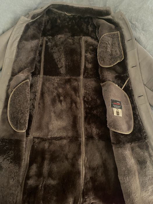 Palton îmblănit din piele naturală