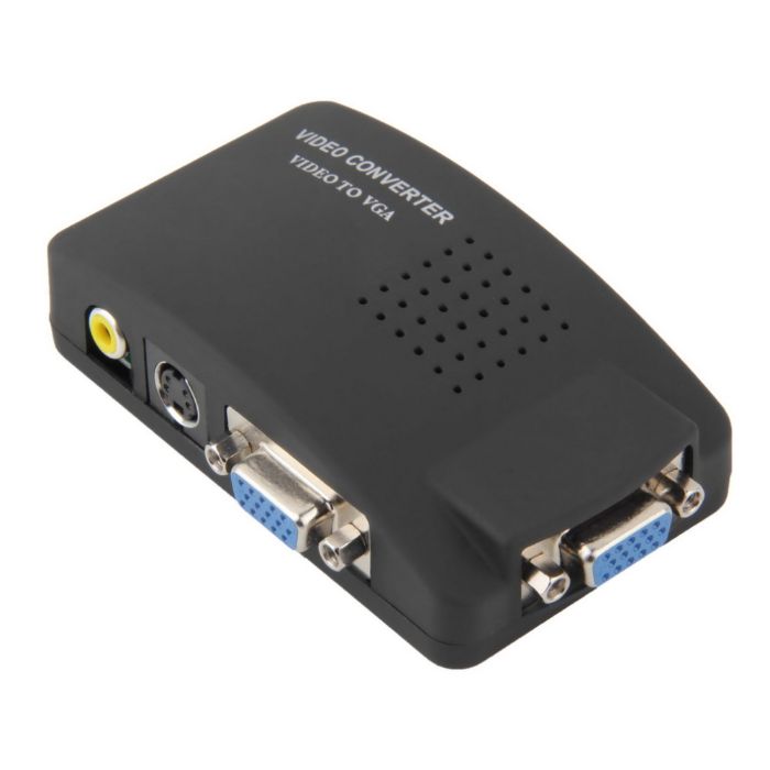 Видеоконвертер RCA TO VGA вход колокольчики выход VGA питание 5В
