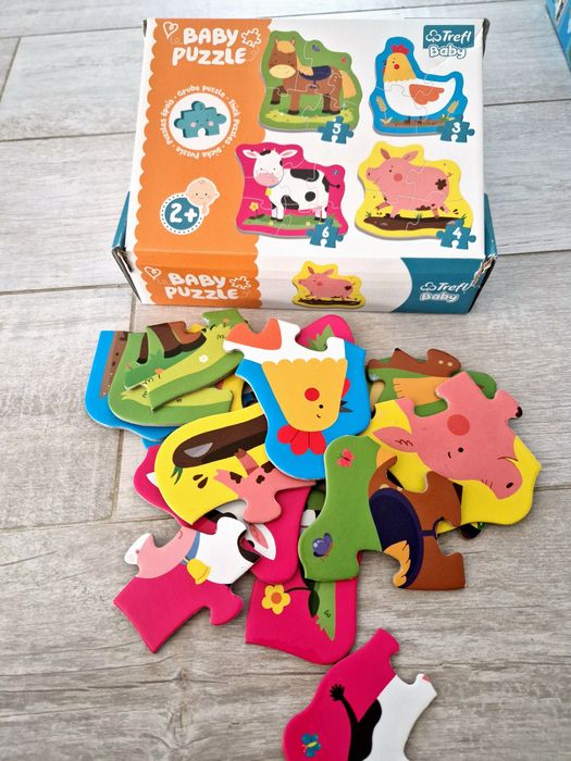 Puzzle 2 ani cu 2 3 4 5 6 piese