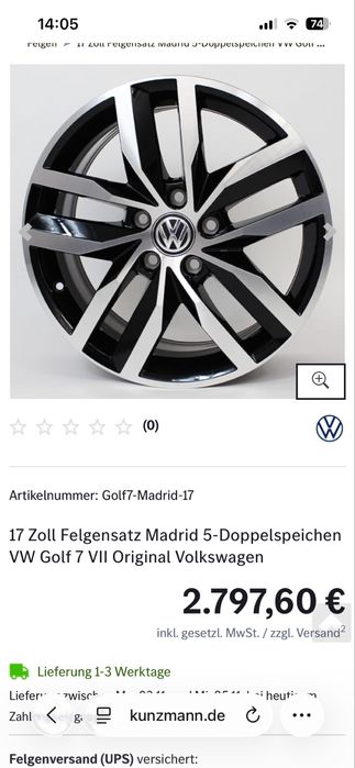 Jante Volksvagen R17