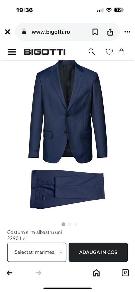 Se vinde costum barbatii