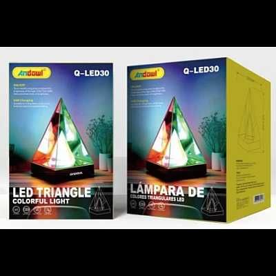 Lampa decorativa cu LED uri stil piramida Alimentare USB, Putere 2 W