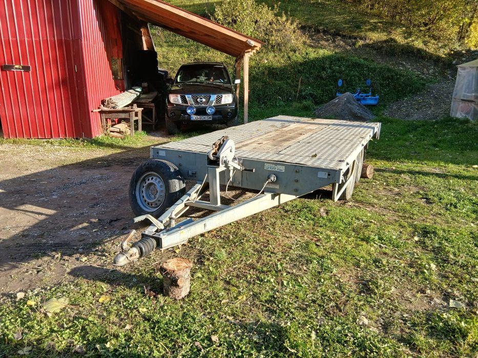 Platformă  remorcă 2,7 t cu obloane rabatabile  SARIS