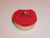 INEL AUR 18K + Diamant = 0.10ct. - Model Solitaire - De logodna !