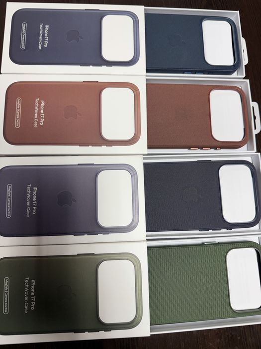 Iphone 17, 17 pro, 17 pro max techwoven, silicone, crossbody strap