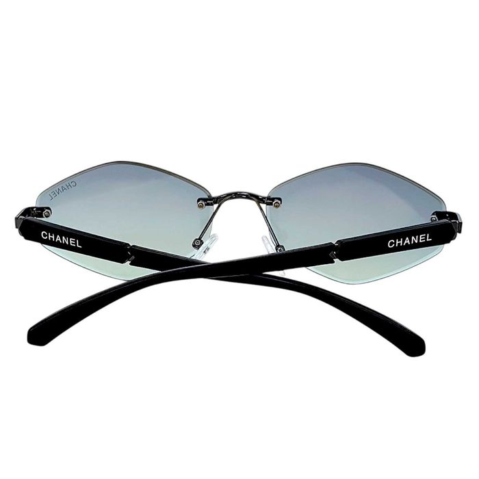 Chanel дамски изчистени слънчеви очила 2026 с ромбоидни стъкла