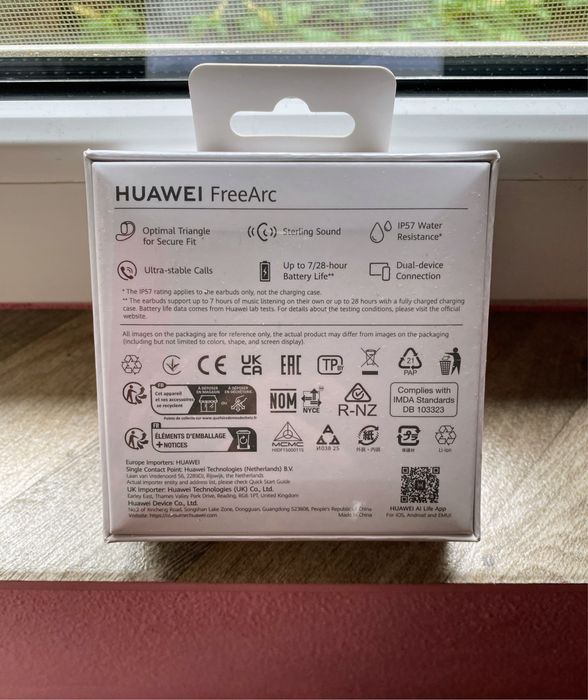 Casti Huawei FreeArc, grey