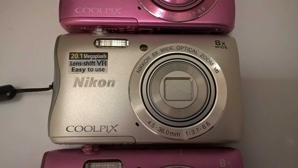 Nikon COOLPIX S3700, 20.1 MP Wi-Fi aparat foto  digital roz violet