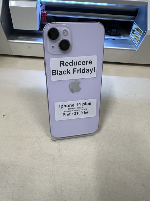 Iphone 14 plus / 256 gb / garantie / REDUCERE BLACK FRIDAY