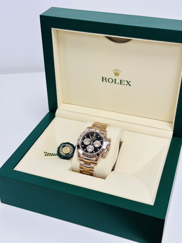 Vand Rolex Daytona Everose Gold Black Dial 126505 2023 NEW FULLSET