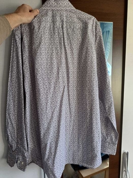 Camasa Jeff Banks Shirt Simpla Eleganta Alb Floral Size XL / 18
