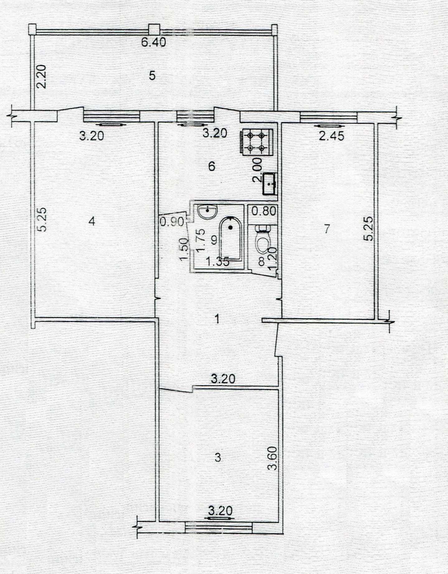 3-комнатная квартира, 1-й этаж, массив Карасу 1, начало массива