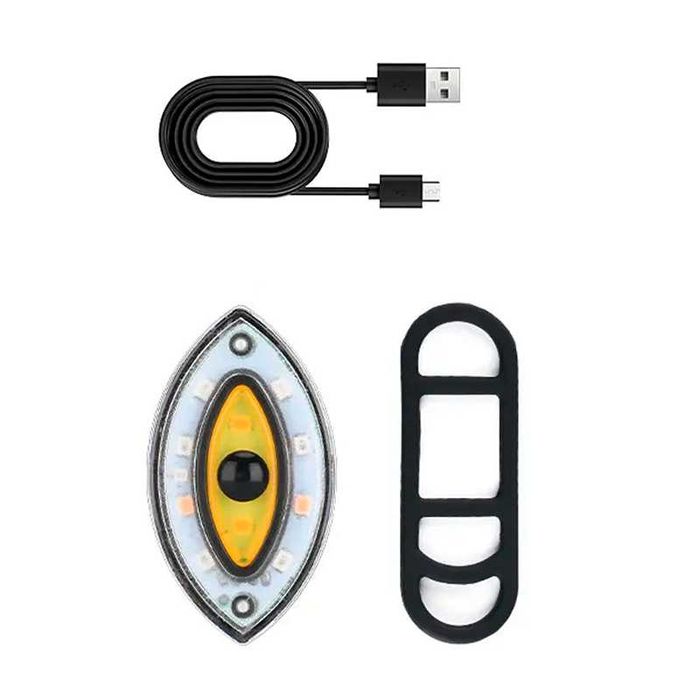Задна LED стоп светлина за велосипед колело QIXUN EYE, USB, 30 лумена
