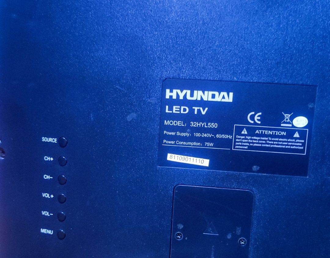 Televizor LED Hyundai 32HYL550 FULL HD tv hdmi  
Diagonala (inch): 32"