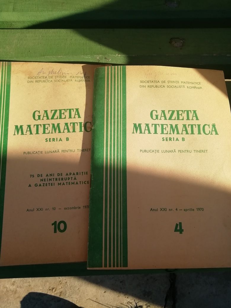 Vând Gazeta Matematica