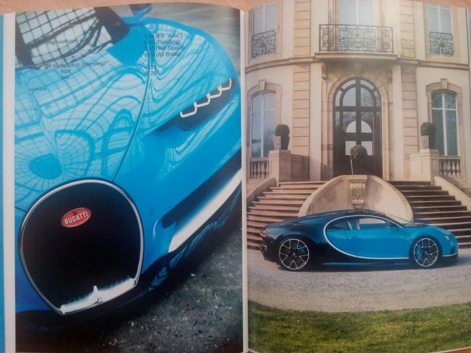 Колекционерски прес книга брошура автомобили Bugatti Chiron