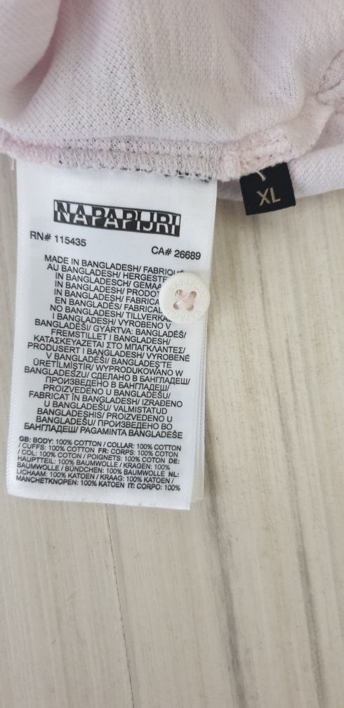 Napapijri Pique Cotton Regular Fit / XL НОВО! ОРИГИНАЛ! Мъжка Тениска!
