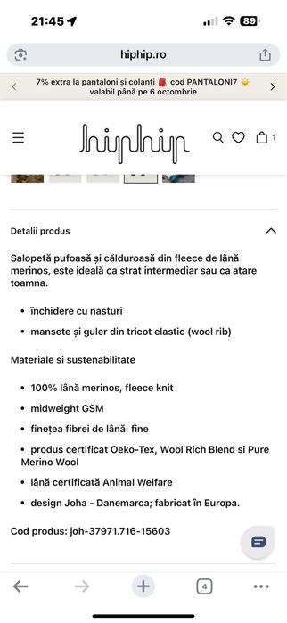 Salopeta fleece lana