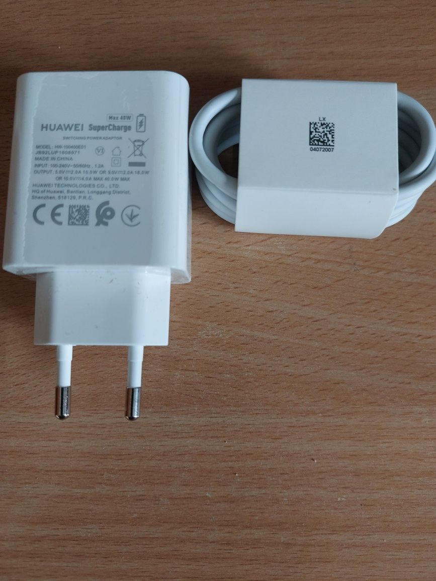 Incarcator+cablu original Huawei SuperCharge 40W P Mate 20 30 40 Pro