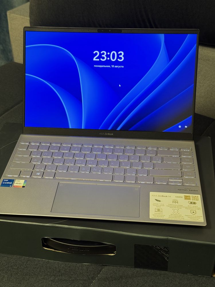 Срочно, Asus zenbook 14,  16/512 gb, i5-11th, ux425e