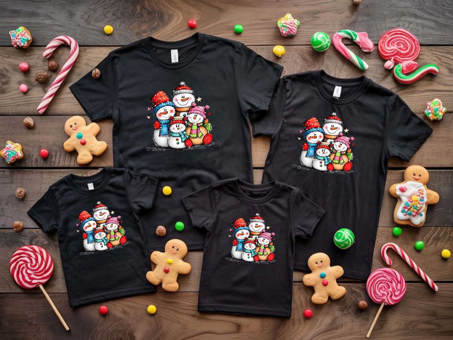 Нови Модели коледни тениски със Снежен човек